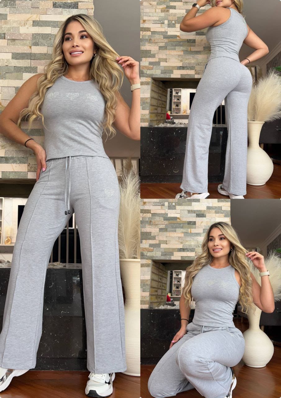 Conjunto 2 Piezas - Pantalón y Blusa en Burda Ref: 600