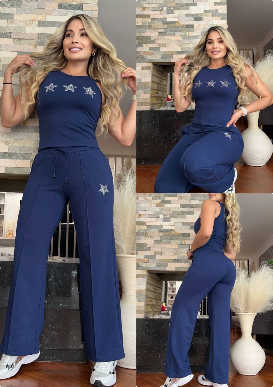 Conjunto 2 Piezas - Pantalón y Blusa en Burda Ref: 600