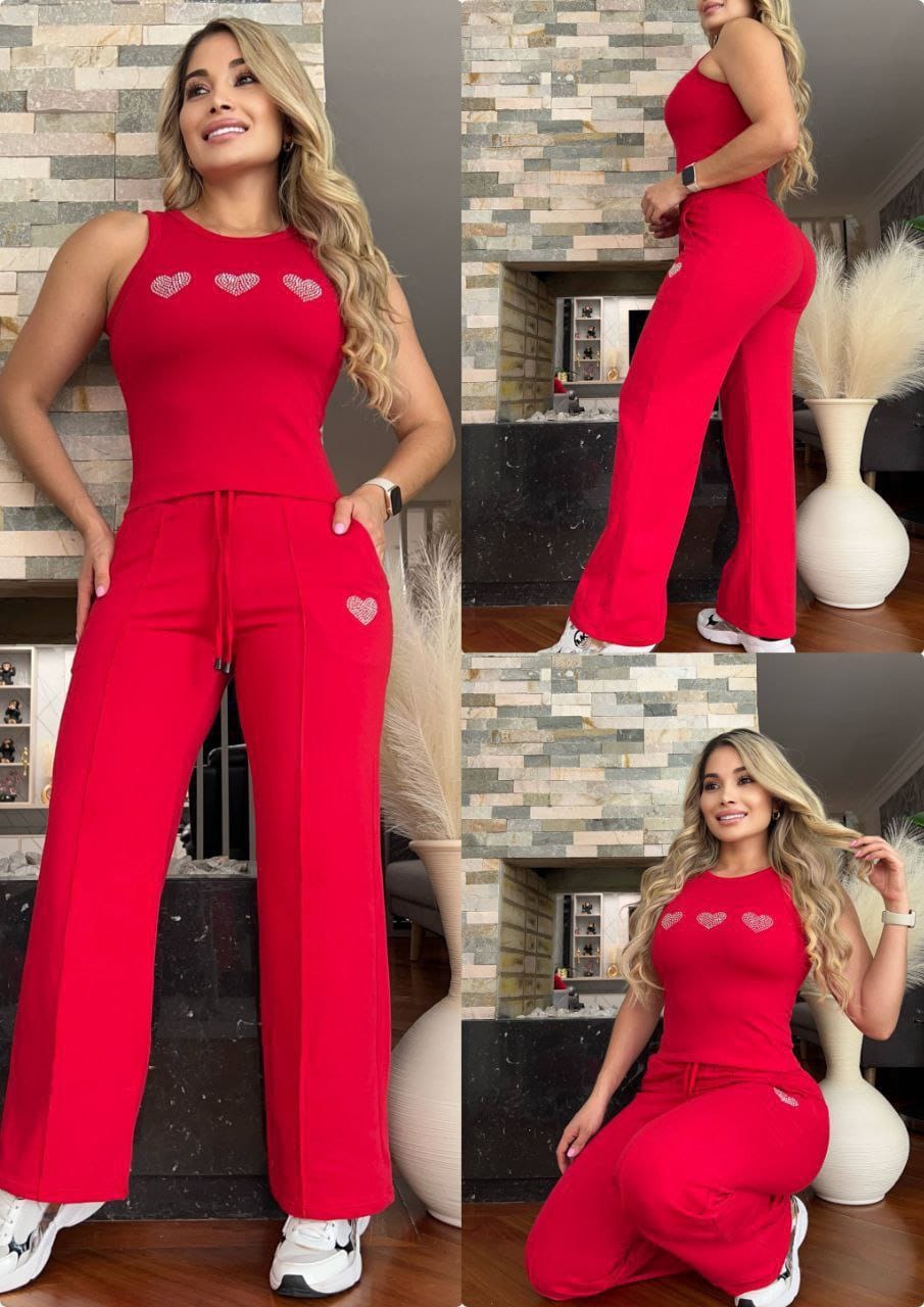 Conjunto 2 Piezas - Pantalón y Blusa en Burda Ref: 600