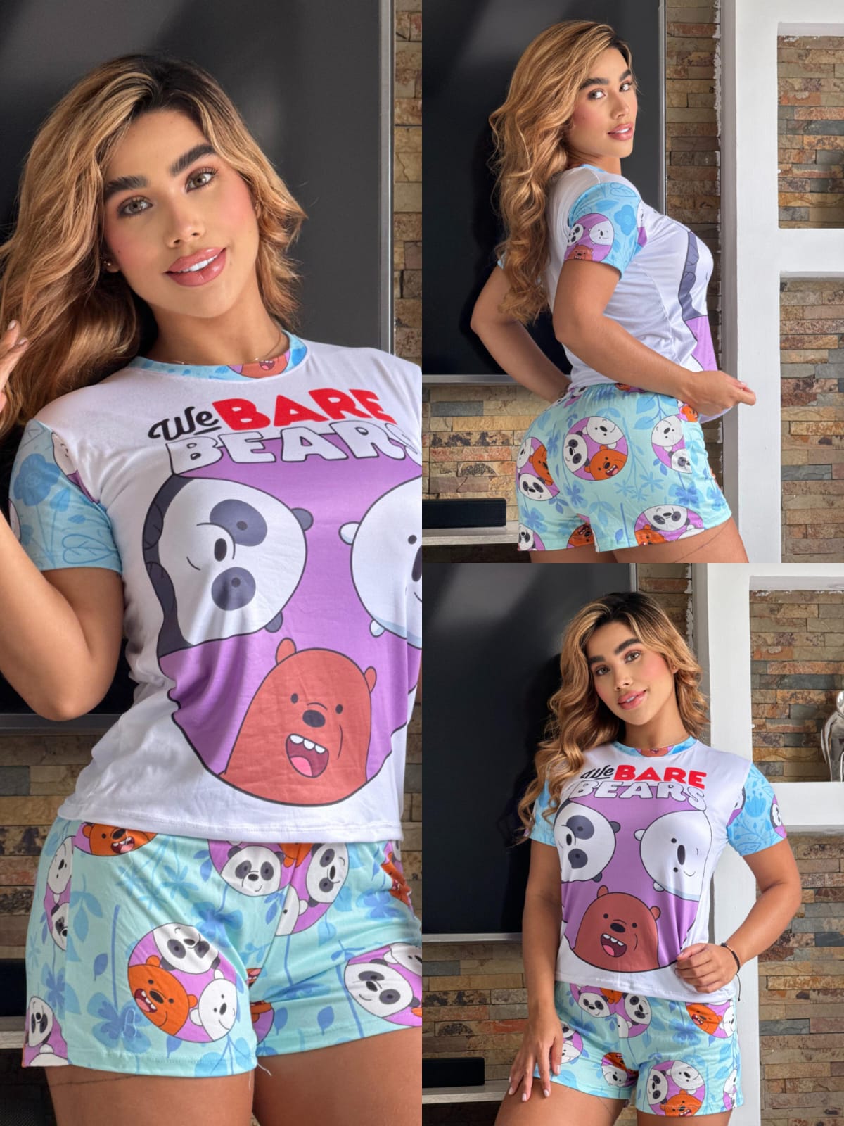 Conjunto 2 Piezas - Pijama en Piel de Durazno Ref: 052