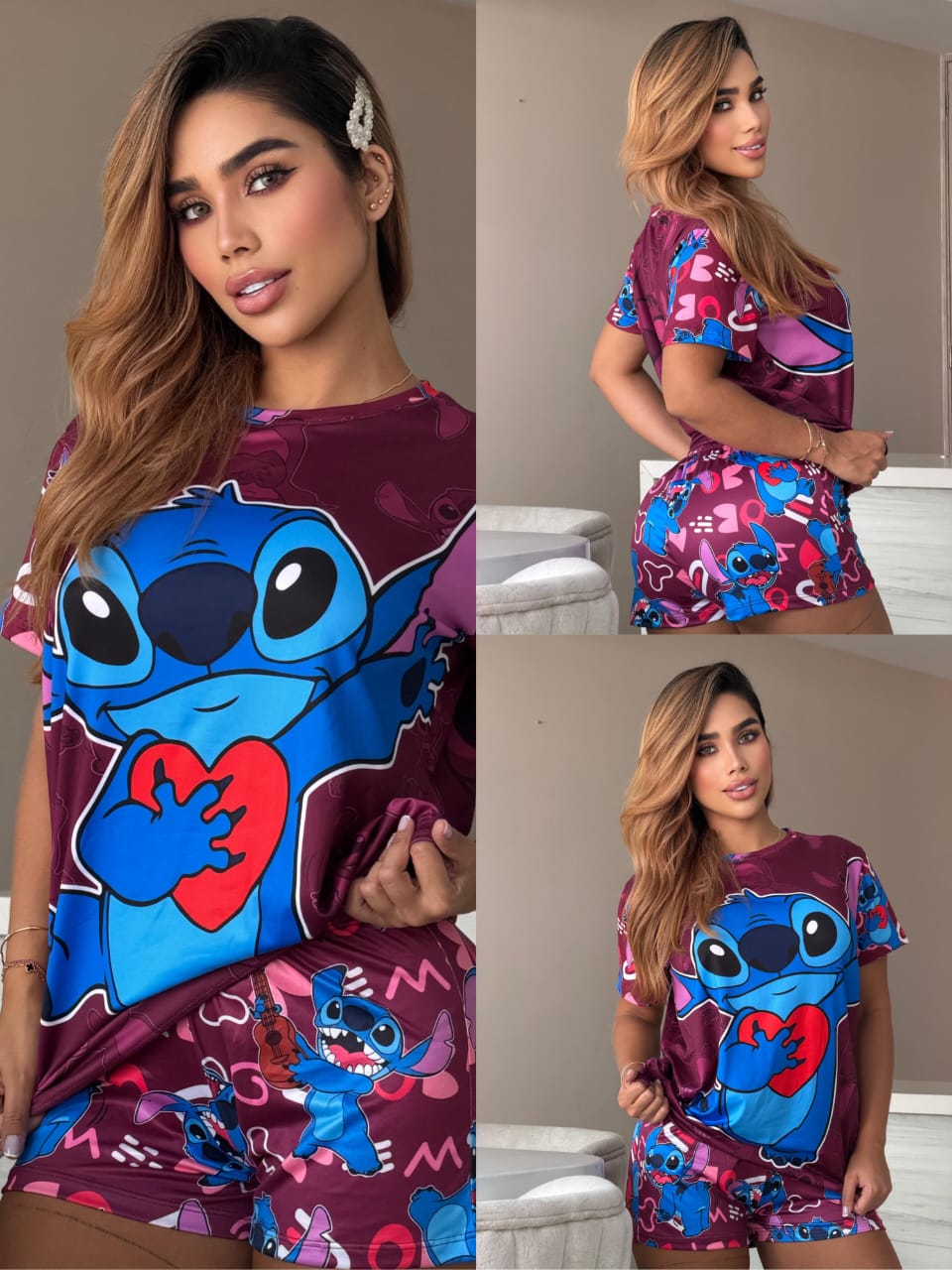 Conjunto 2 Piezas - Pijama en Piel de Durazno Ref: 053