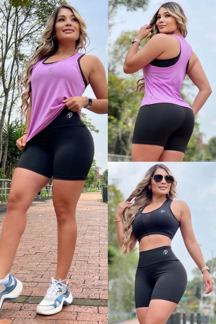 Conjunto 3 Piezas - Short, Top y Esqueleto Ref: 5018