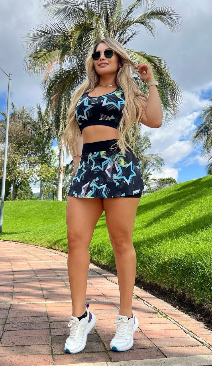 Conjunto 2 Piezas - Falda Shorts y Top Ref: 5425