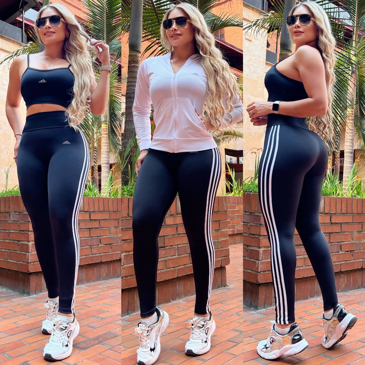 Conjunto 3 Piezas - Leggings, Top y Chaqueta Ref: 10025