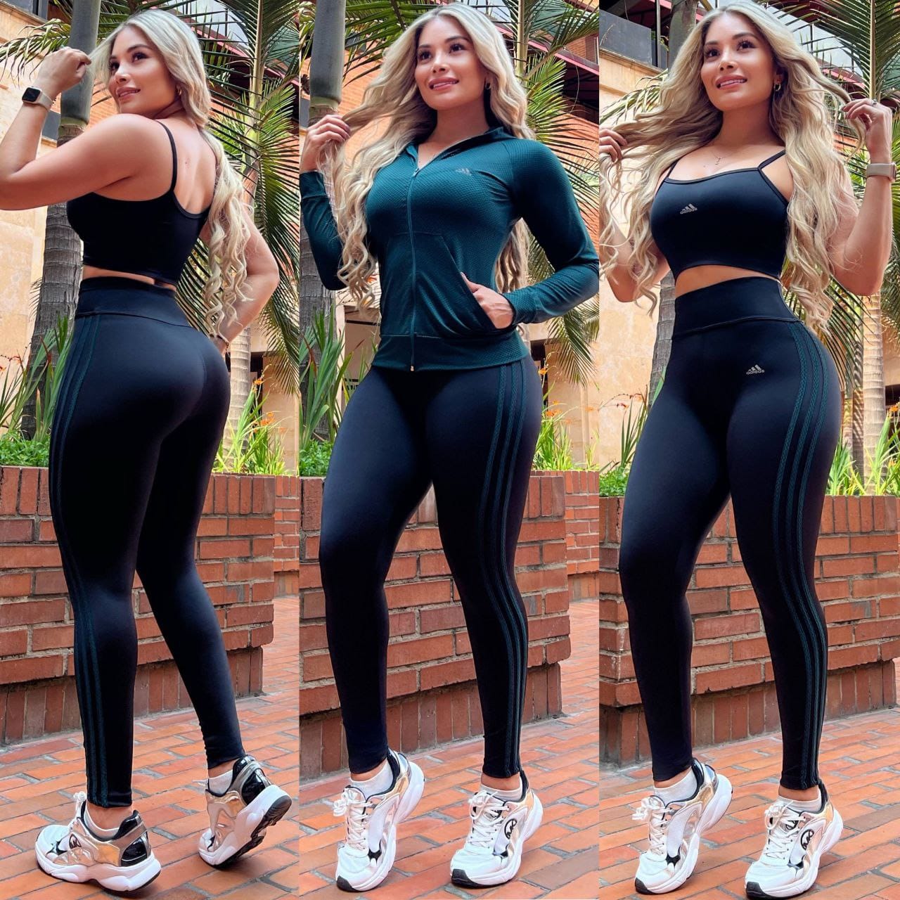 Conjunto 3 Piezas - Leggings, Top y Chaqueta Ref: 10025