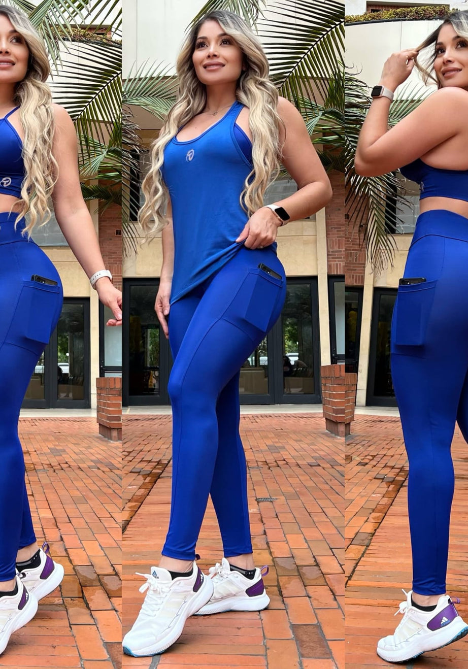 Conjunto 3 Piezas - Leggings, Top en Lycra Nylon y Esqueleto en Tela Capriti Ref: 1038