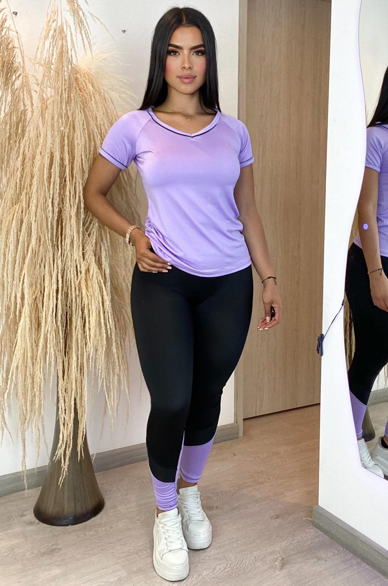 Conjunto 2 Piezas - Leggings y Camiseta Ref: 8020