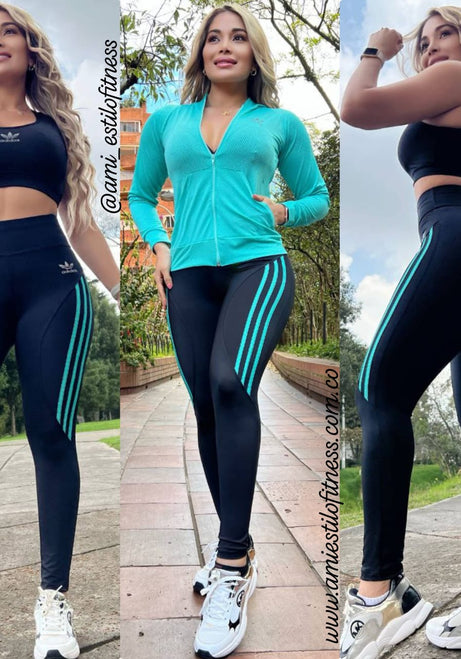 Conjunto 3 Piezas - Chaqueta, Leggings y Top Ref: 10022