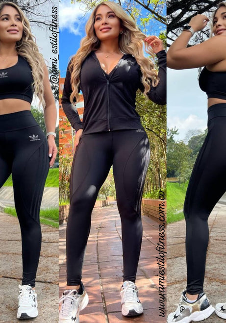 Conjunto 3 Piezas - Chaqueta, Leggings y Top Ref: 10022