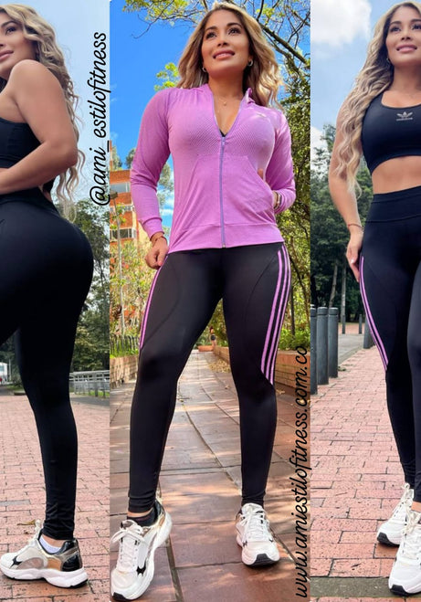 Conjunto 3 Piezas - Chaqueta, Leggings y Top Ref: 10022