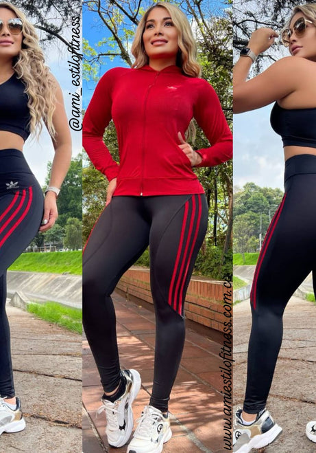 Conjunto 3 Piezas - Chaqueta, Leggings y Top Ref: 10022