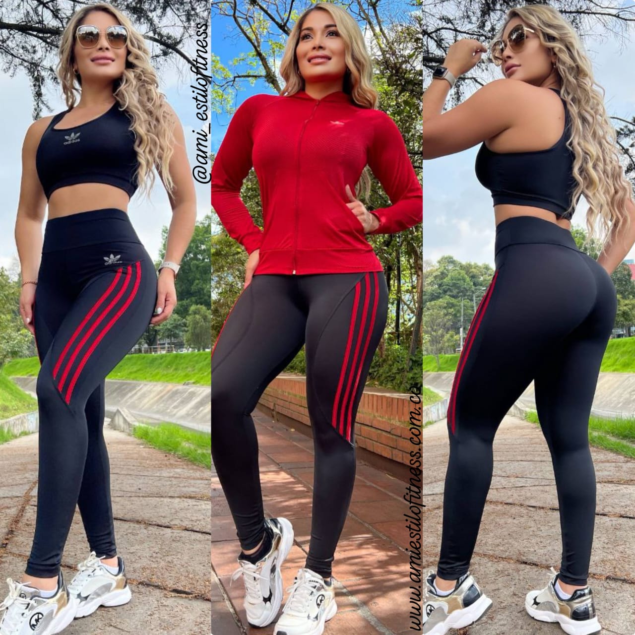 Conjunto 3 Piezas - Chaqueta, Leggings y Top Ref: 10022