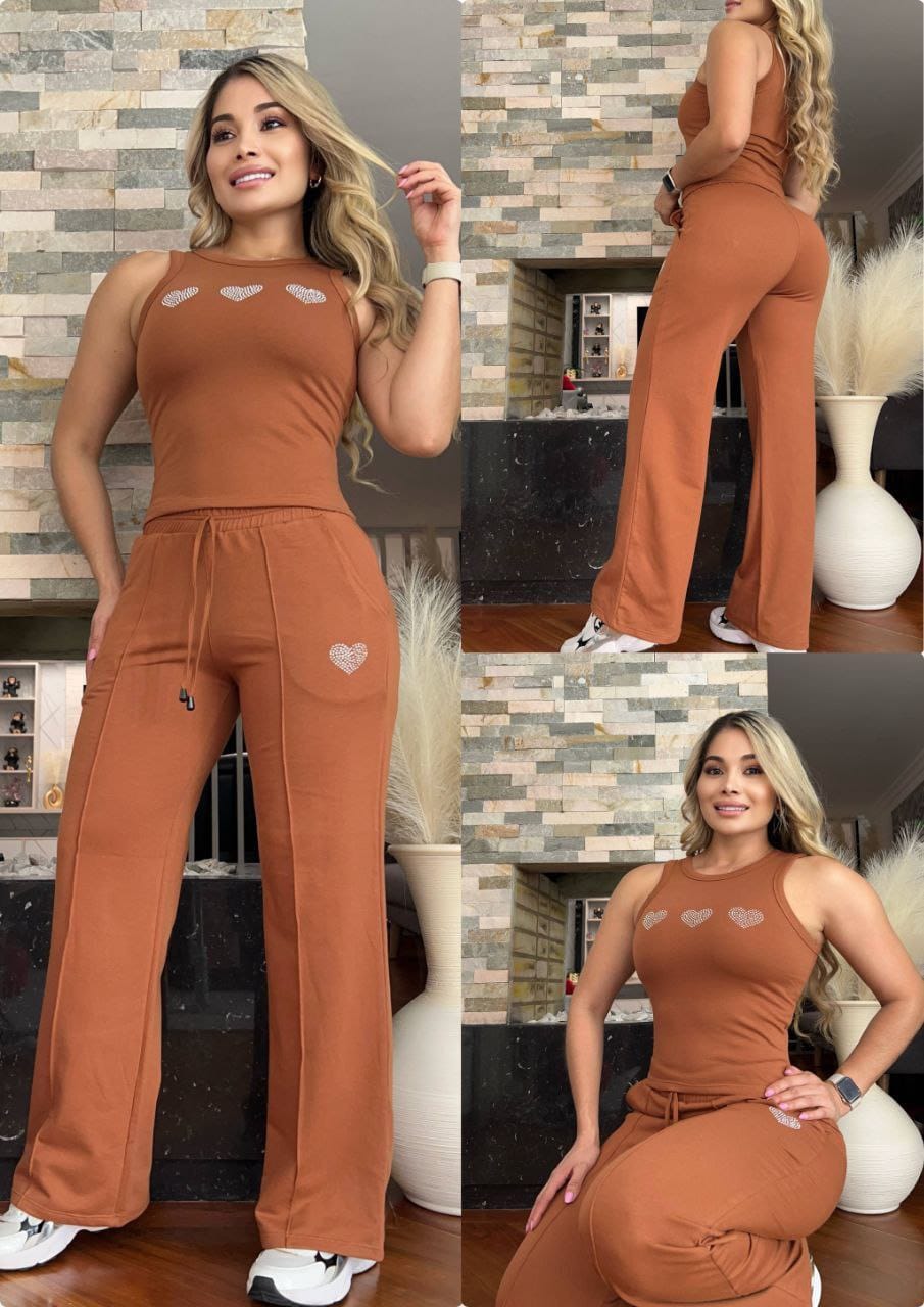 Conjunto 2 Piezas - Pantalón y Blusa en Burda Ref: 600