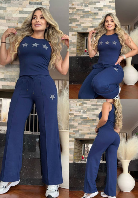 Conjunto 2 Piezas - Pantalón y Blusa en Burda Ref: 600