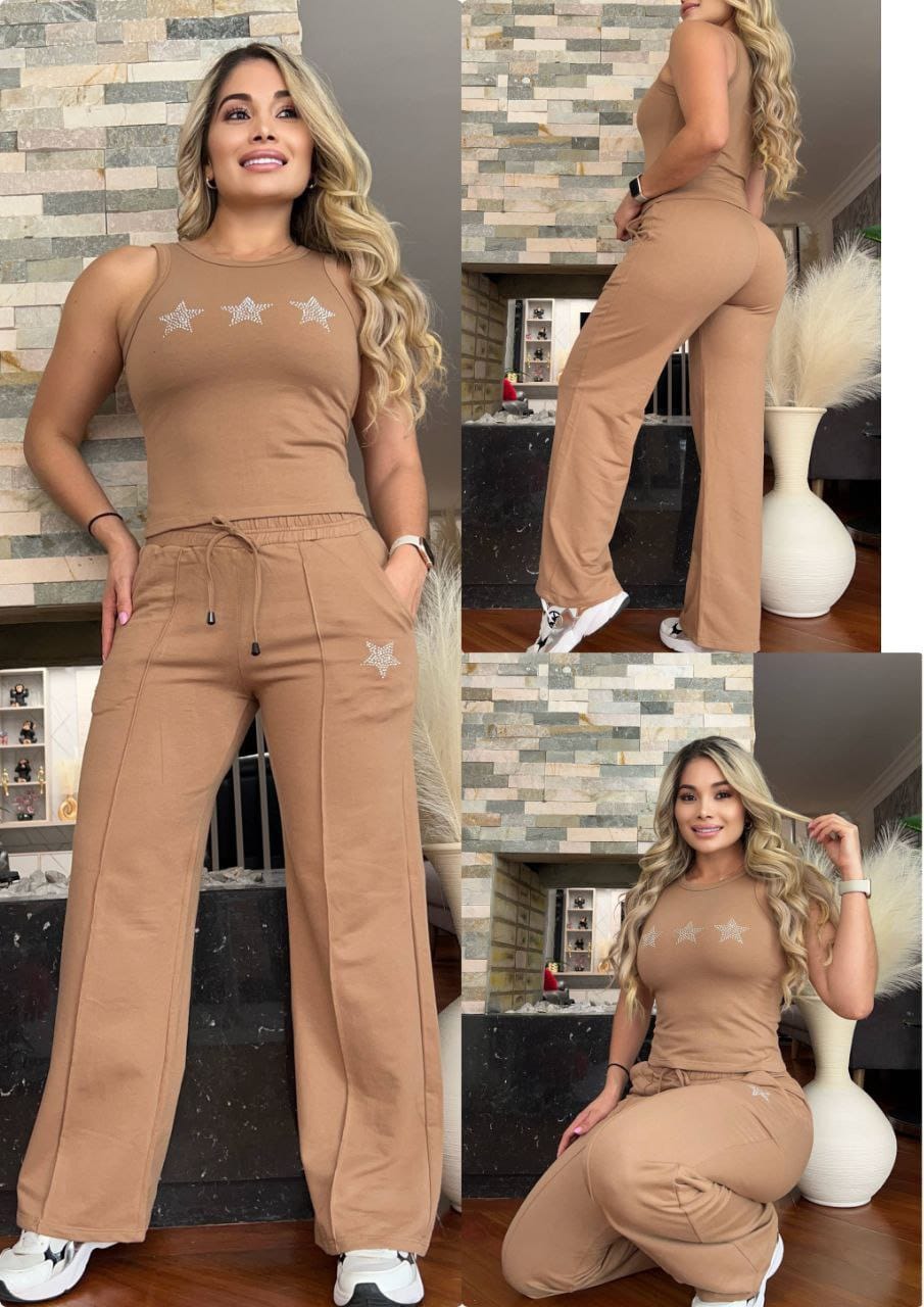 Conjunto 2 Piezas - Pantalón y Blusa en Burda Ref: 600