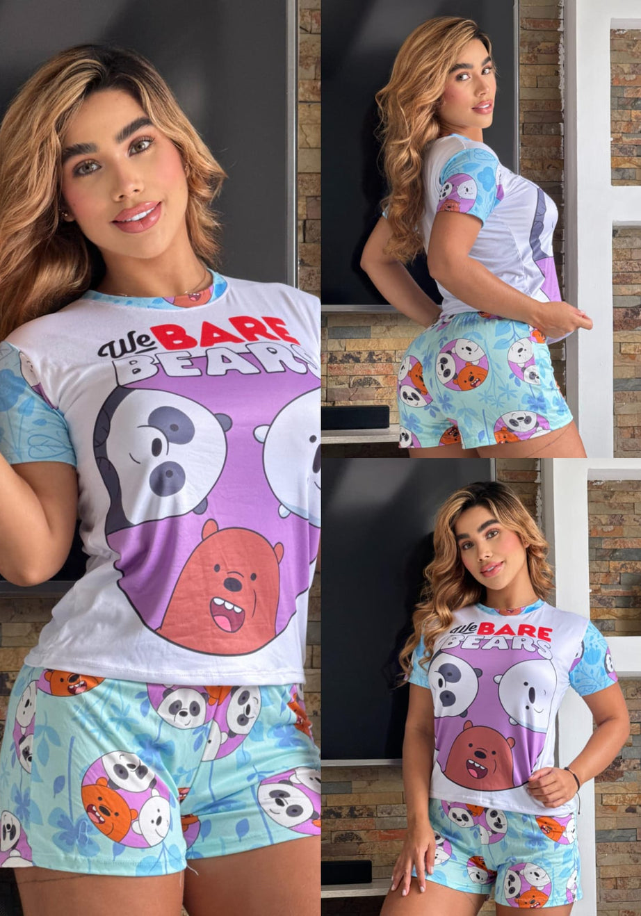 Conjunto 2 Piezas - Pijama en Piel de Durazno Ref: 052