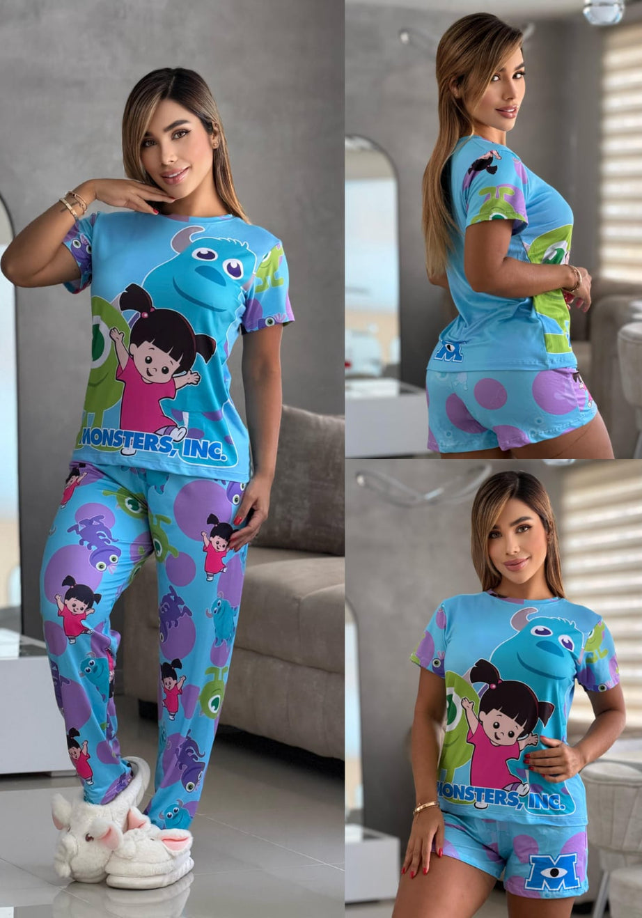 Conjunto 2 Piezas - Pijama en Piel de Durazno Ref: 054