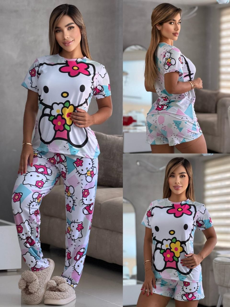 Conjunto 2 Piezas - Pijama en Piel de Durazno Ref: 054