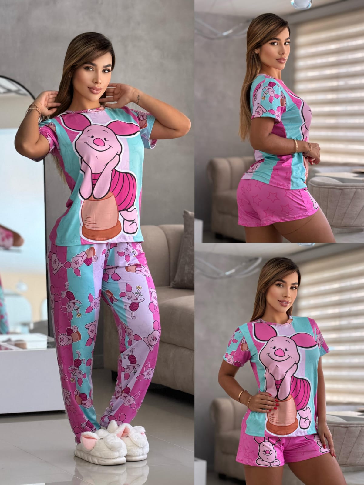 Conjunto 2 Piezas - Pijama en Piel de Durazno Ref: 054