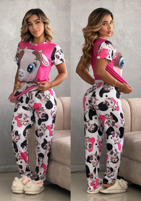 Conjunto 2 Piezas - Pijama en Piel de Durazno Ref: 055