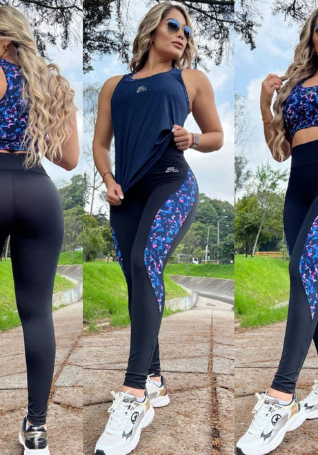 Conjunto 3 Piezas - Leggings, Top y Esqueleto Ref: 5030
