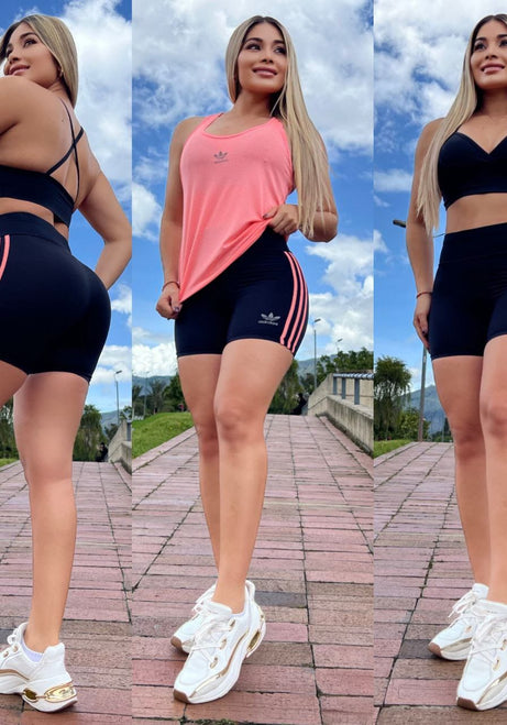 Conjunto 3 Piezas - Short, Top y Esqueleto Ref: 2060