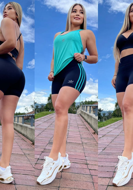 Conjunto 3 Piezas - Short, Top y Esqueleto Ref: 2060