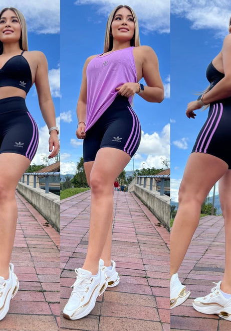 Conjunto 3 Piezas - Short, Top y Esqueleto Ref: 2060