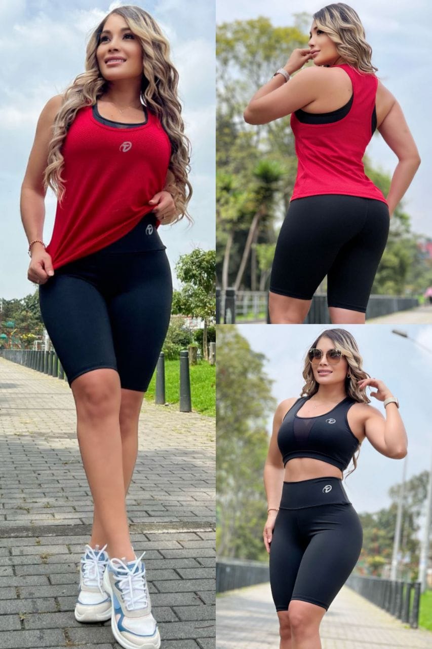 Conjunto 3 Piezas - Bikers, Top y Esqueleto Ref: 5015