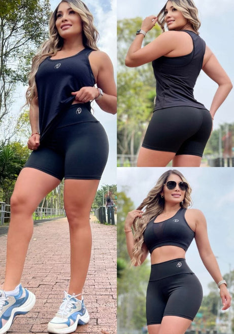 Conjunto 3 Piezas - Short, Top y Esqueleto Ref: 5018