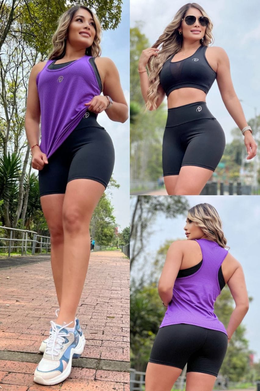 Conjunto 3 Piezas - Short, Top y Esqueleto Ref: 5018