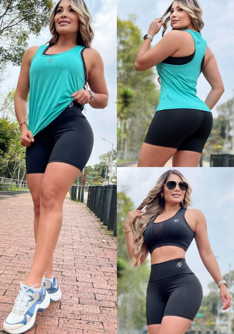 Conjunto 3 Piezas - Short, Top y Esqueleto Ref: 5018