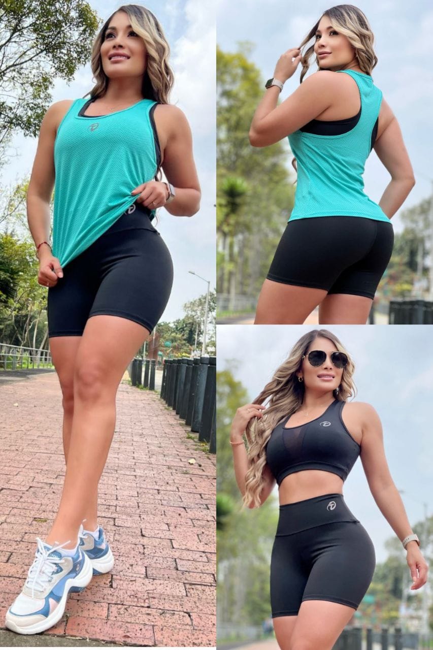 Conjunto 3 Piezas - Short, Top y Esqueleto Ref: 5018