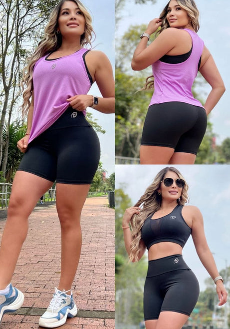 Conjunto 3 Piezas - Short, Top y Esqueleto Ref: 5018