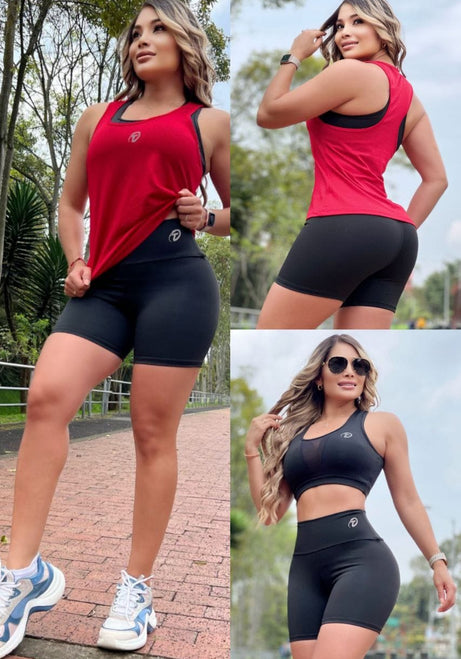 Conjunto 3 Piezas - Short, Top y Esqueleto Ref: 5018