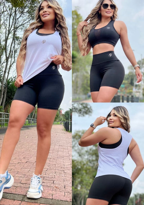 Conjunto 3 Piezas - Short, Top y Esqueleto Ref: 5018