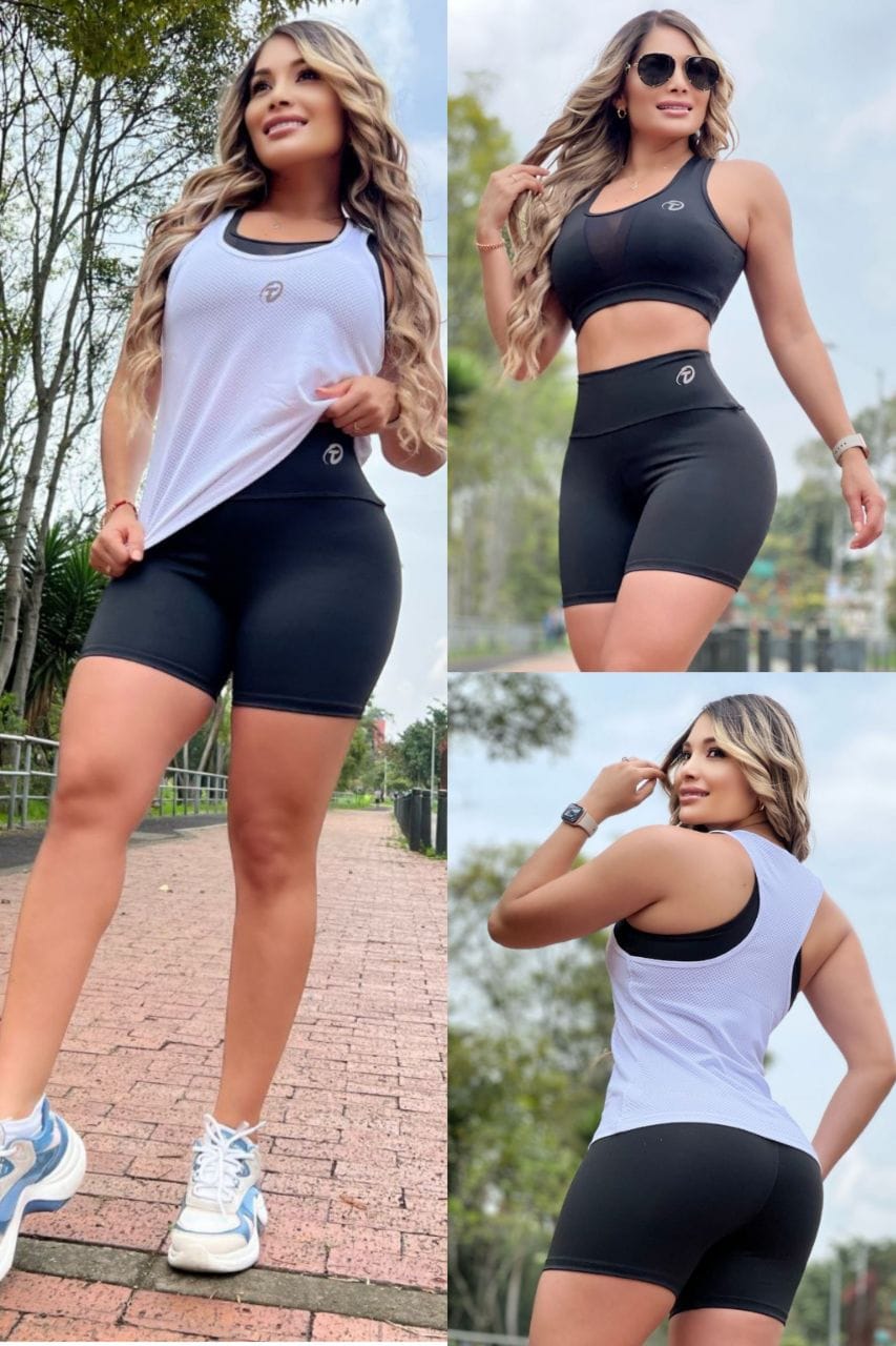 Conjunto 3 Piezas - Short, Top y Esqueleto Ref: 5018
