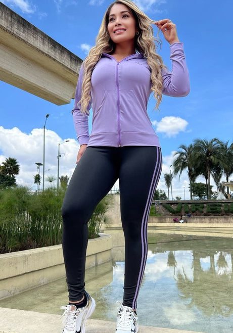 Conjunto 2 Piezas Chaqueta en licra deportiva - leggins en licra suplex Ref: 5060