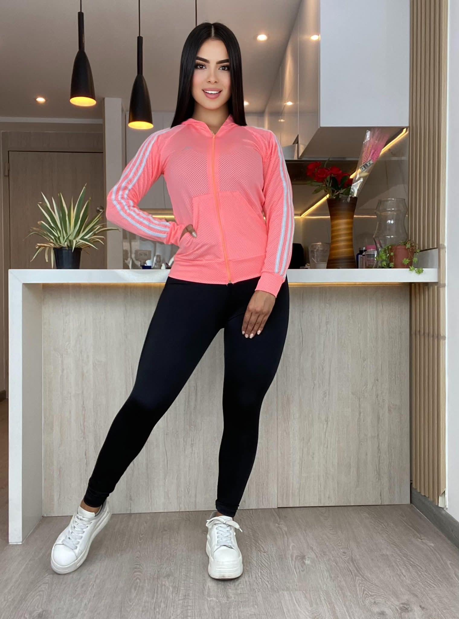 Conjunto 3 Piezas - Leggings, Top y Chaqueta Ref: 10025