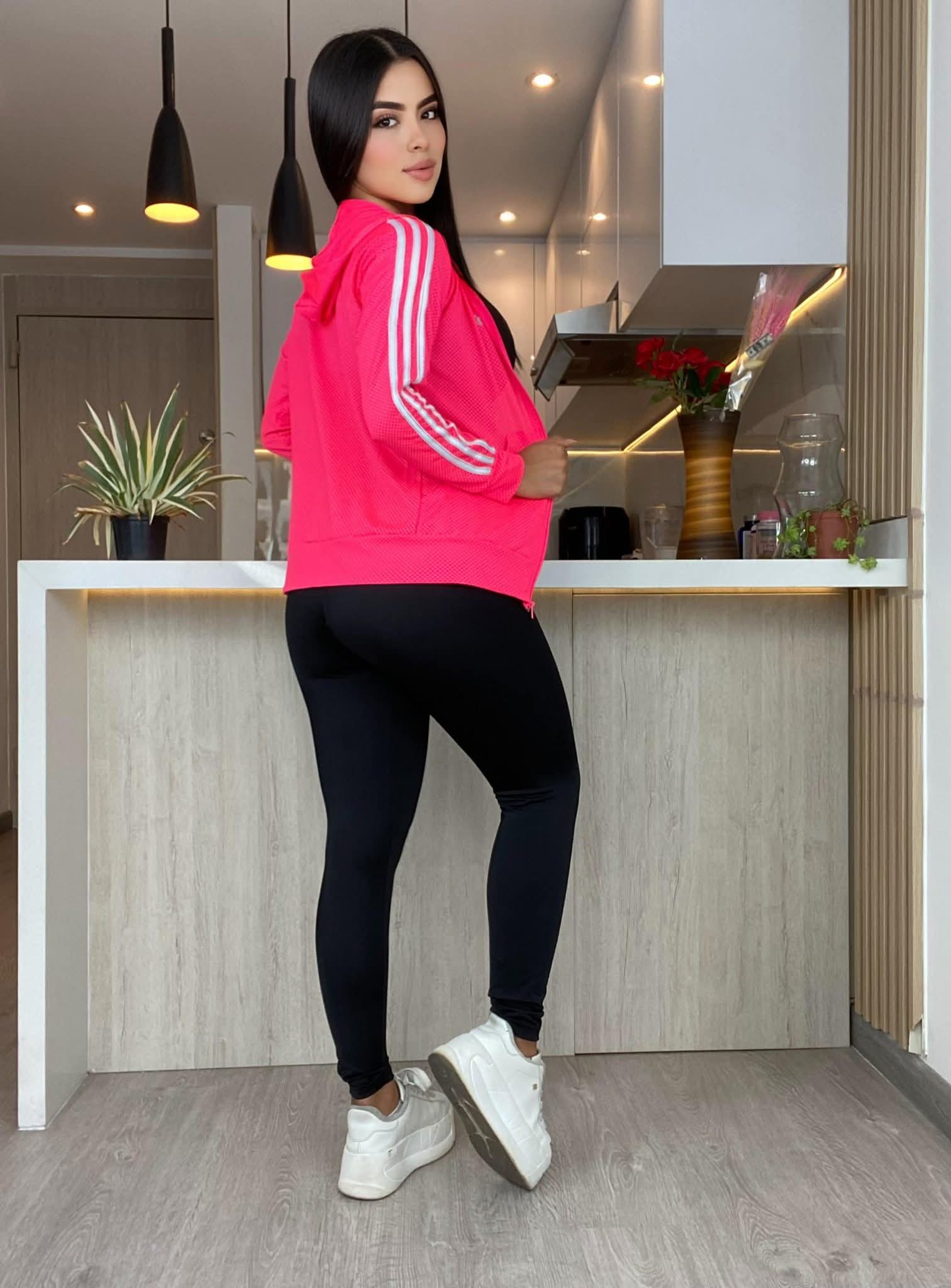 Conjunto 3 Piezas - Leggings, Top y Chaqueta Ref: 10025