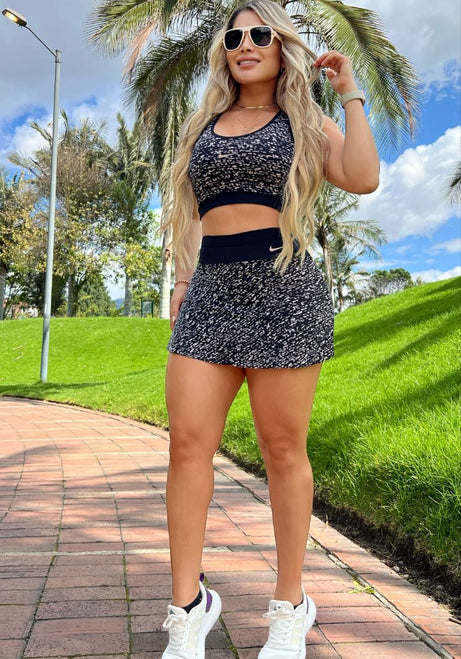 Conjunto 2 Piezas - Falda Shorts y Top Ref: 5425