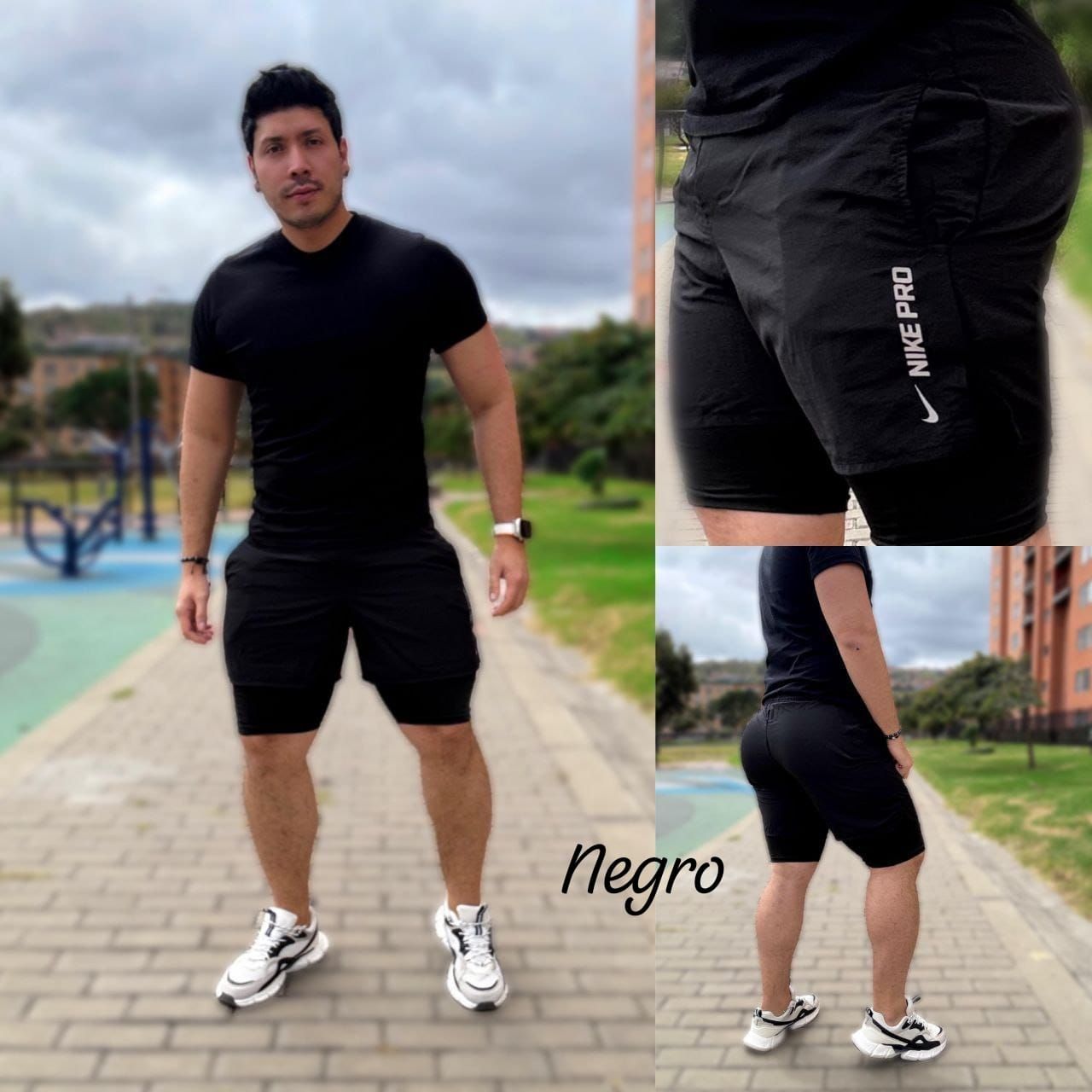 Pantaloneta con Licra Debajo en Antifluido y Licra Ref: