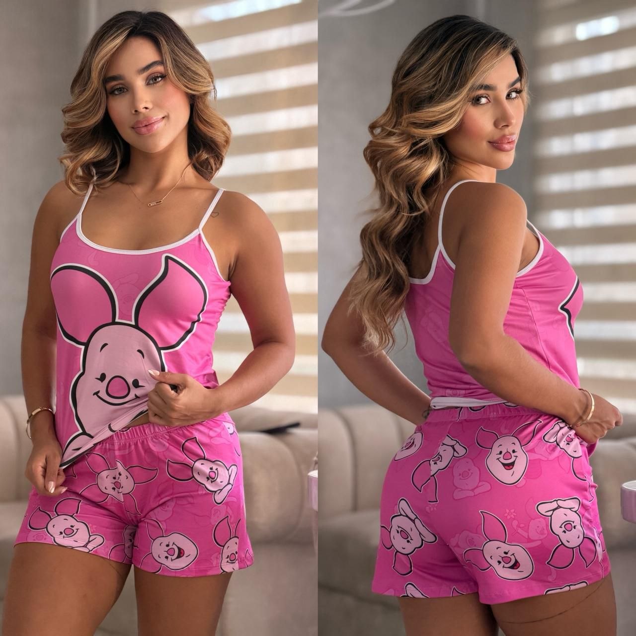 Conjunto 2 Piezas - Pijama en Piel de Durazno Ref: 051
